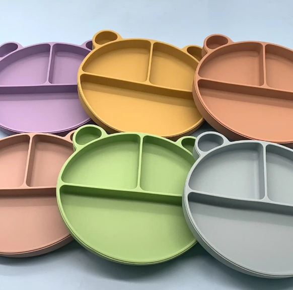 兒童矽膠餐盤防摔（shuāi）輔食碗（wǎn）